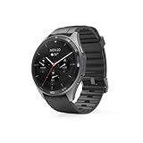 Hama Smartwatch (AMOLED Farbdisplay 1,43“, GPS, Telefonfunktion, wasserdicht, WhatsApp, Sprachassistent, Schlaftracker, 110 Sportmodi + Trainingspläne, Schrittzähler, Pulsmesser, Kalorien etc) schwarz