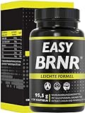 BRNR EASY BRNR Leichte Formel 5in1, Stoffwechsel-Kur mit Cholin, Blutzuckerspiegel-Rezeptur mit Chrom, Ballaststoff Glucomannan, Grüntee Extrakt, 120 Kapseln