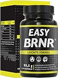 BRNR EASY BRNR Leichte Formel 5in1, Stoffwechsel-Kur mit Cholin, Blutzuckerspiegel-Rezeptur mit Chrom, Ballaststoff Glucomannan, Grüntee Extrakt, 120 Kapseln