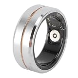 Cuifati Smart Ring für Damen und Herren, Smart Health Ring Activity Tracker, Leicht, Stilvoll, Komfortabel, Energiesparend, Täglich Wasserdicht, Einzigartiges, Edelstahl Unisex Silber