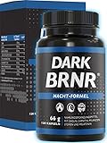 BRNR DARK BRNR Nacht-Formel mit Melatonin und L-Carnitin, Stoffwechsel-Rezeptur mit Cholin und Vitamin B6, 120 Kapseln