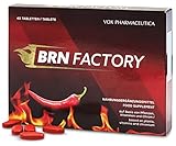 BRN Factory - 40 Rote Tabletten, beschleunigt das Erreichen der gewünschten Ergebnisse. Mit natürlichen Wirkstoffen. Praktisch verpackt für 20 Tage Vorrat. (Nahrungsergänzungsmittel flv)
