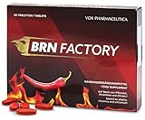 BRN Factory - 40 Rote Tabletten, beschleunigt das Erreichen der gewünschten Ergebnisse. Mit natürlichen Wirkstoffen. Praktisch verpackt für 20 Tage Vorrat. (Kräuter flv)