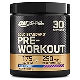 Optimum Nutrition Gold Standard Pre Workout Powder, Nahrungsergänzungsmittel mit Kreatin Monohydrat, Beta Alanin, Koffein und Vitamin B Komplex, Himbeer-Geschmack, 30 Portionen, 330 g