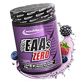 IronMaxx 100% EAAs Zero - Wildberry 500g Dose | EAA-Pulver, vegan und zuckerfrei mit allen 8 essentiellen Aminosäuren | fruchtiger Geschmack, frei von Konservierungsstoffen